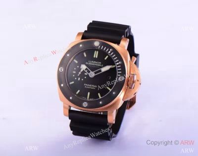 Replica Luminor Submersible Panerai Rose Gold Automatic Watch